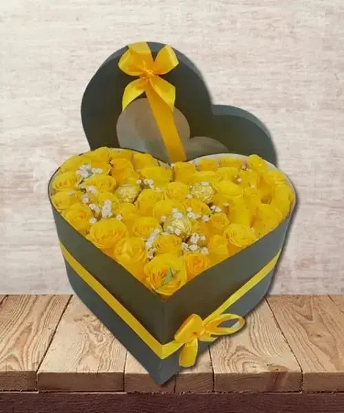 Caja Corazon Floral 510
